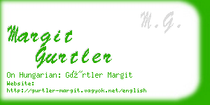 margit gurtler business card